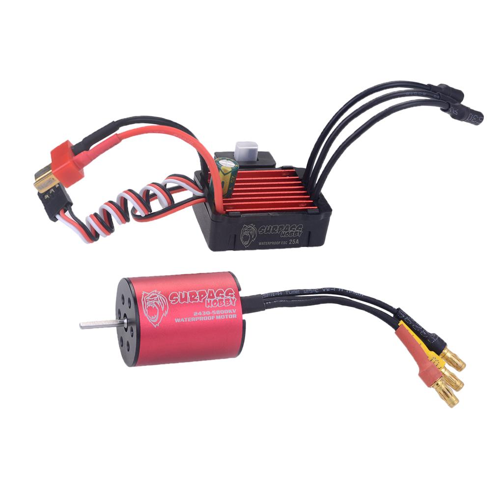 RC Xe Ô Tô Mô Hình Động Cơ Không Chổi Than & Điều Tốc Điện ESC với Nhiệt Nắp Đậy Bồn Rửa và Hướng Dẫn Sử Dụng