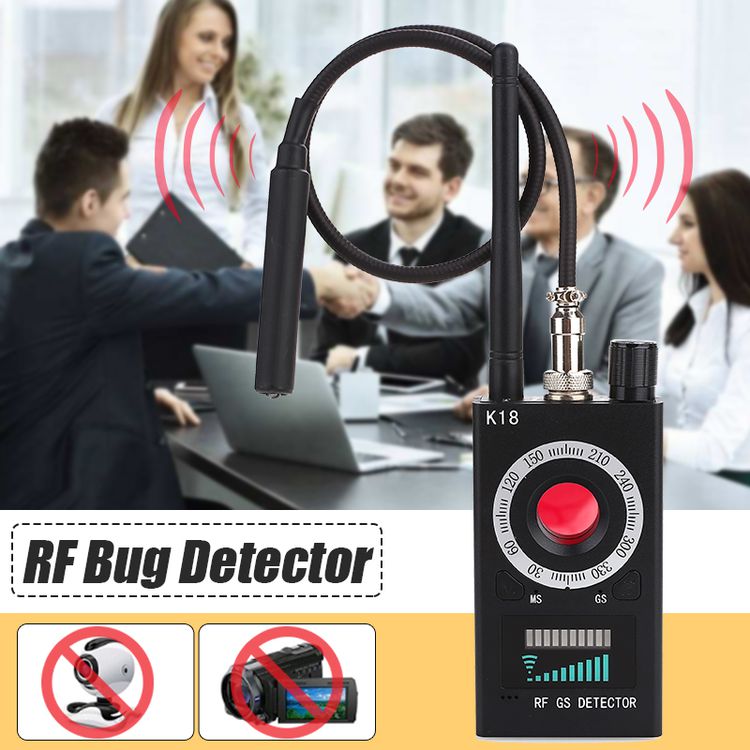 ROGTZ Máy dò sóng ngắn phát hiện thiết bị không dây K18 RF Detector - Hàng Nhập Khẩu
