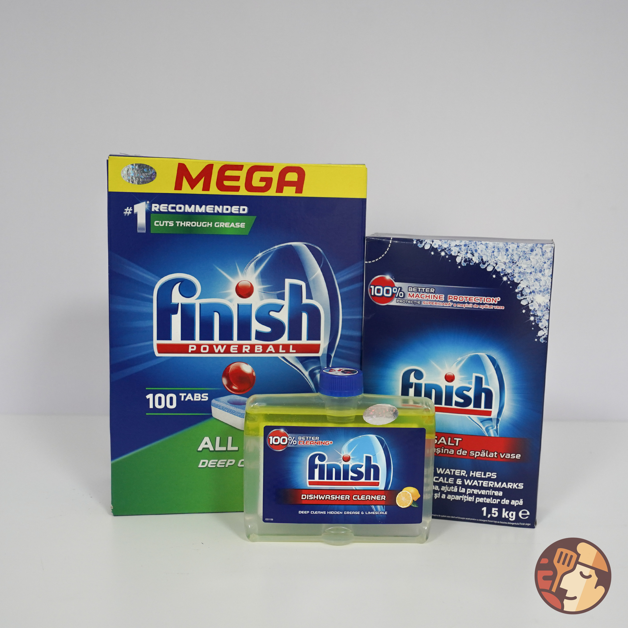 Combo: VRB Finish All in 1 100 viên + Muối Finish 1.5kg + Vệ sinh máy 250ml