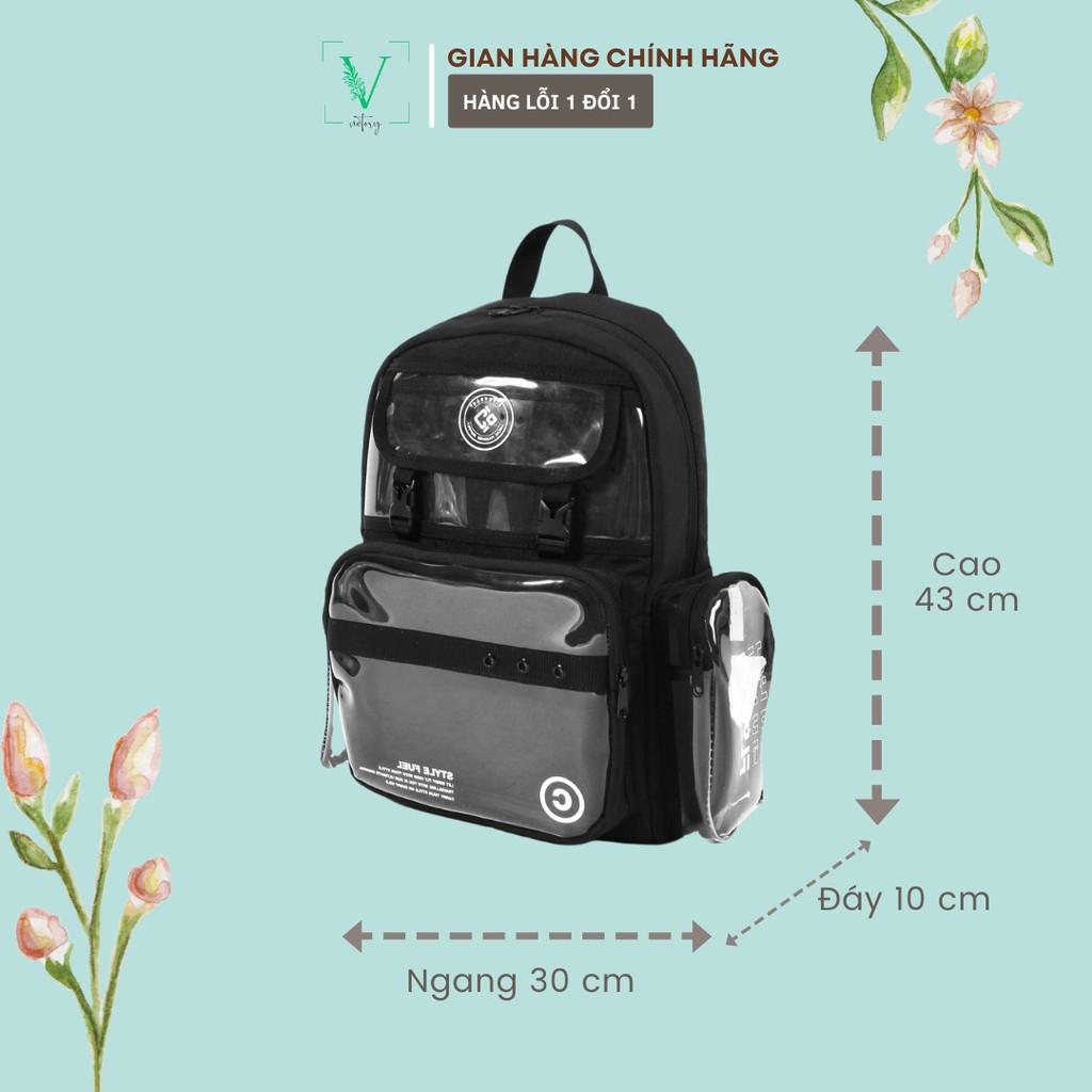 Balo Ulzzang Trong Suốt Cỡ Lớn Style Unisex Birdy Bag - SKU:026 -Victory bag Shop