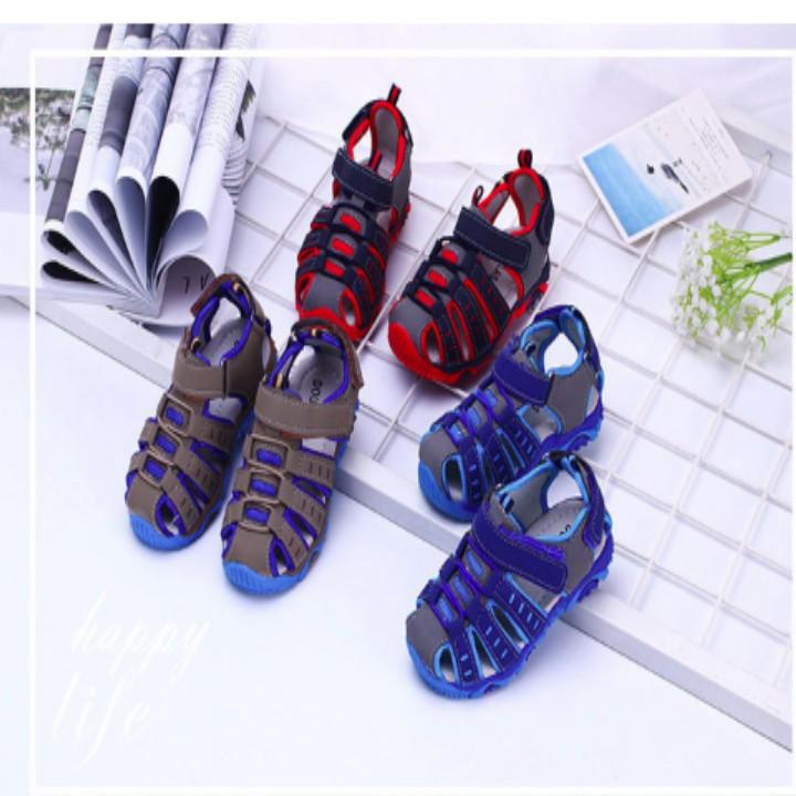 ️ Dép sandal rọ cho bé nam đi học Long TLG 20862 size 26-36