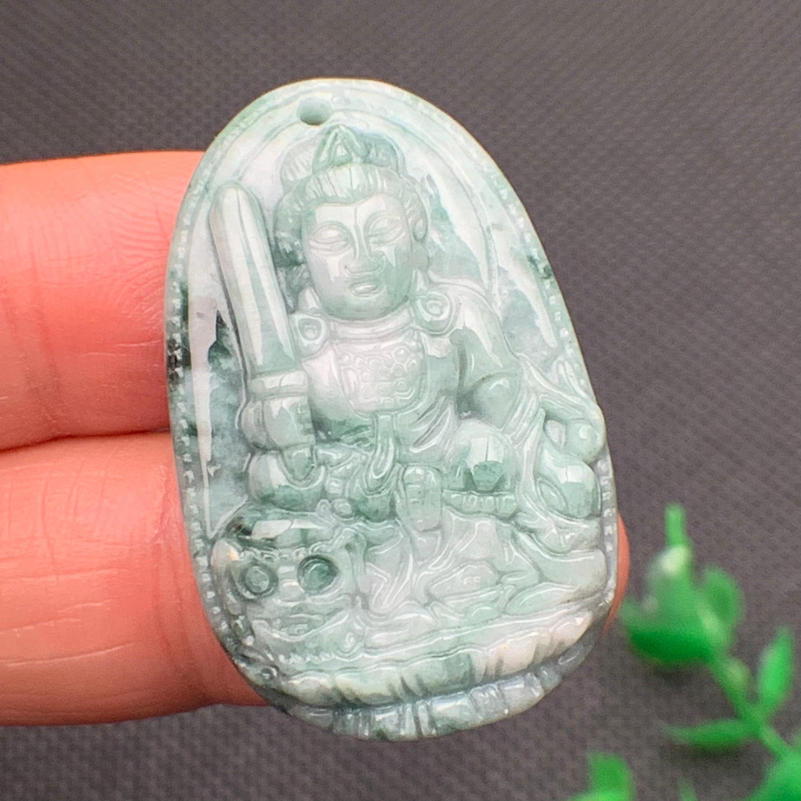 Hư không bồ tát ngọc phỉ thúy tự nhiên Jadeite A