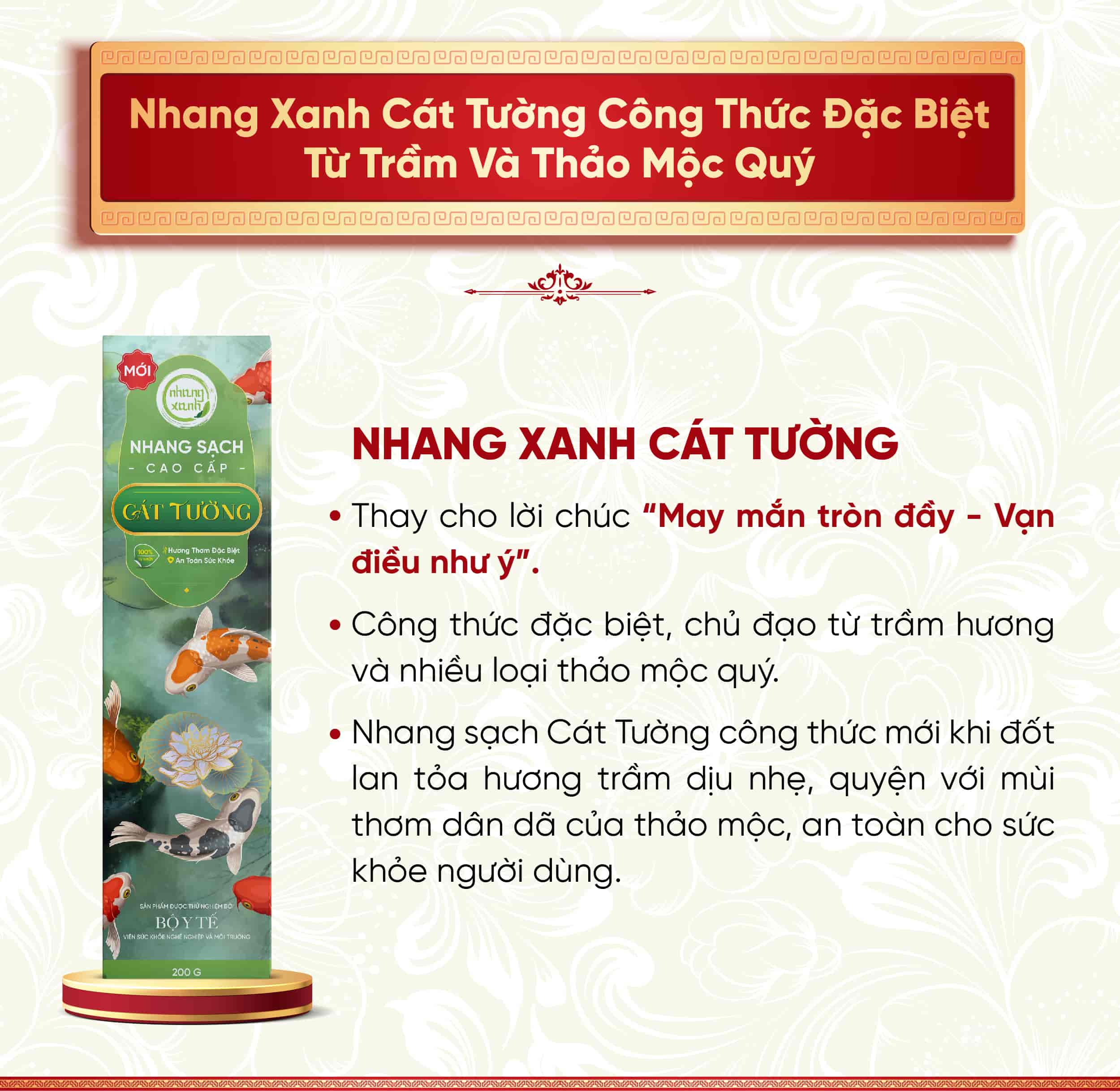 Nhang Xanh Cát Tường 30cm - 200g