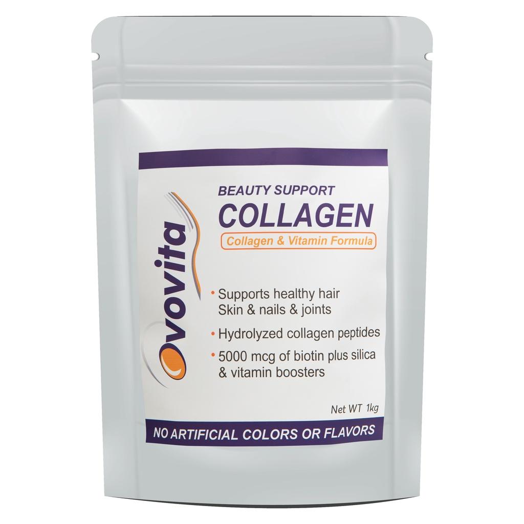 Bột Collagen Nguyên Chất OVOVITA Túi Zip 1kg