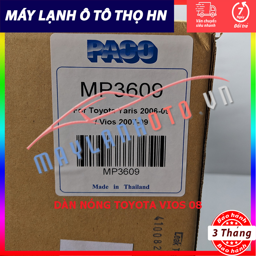Dàn nóng Toyota Vios 2008 Hàng xịn Thái Lan