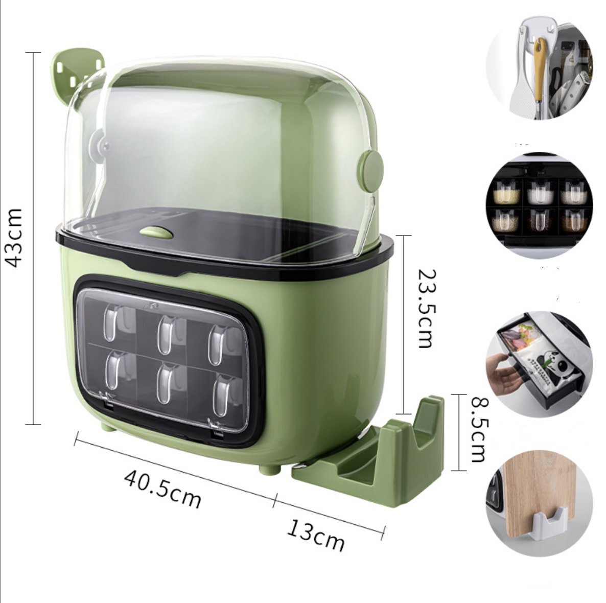Hộp đựng gia vị vật dụng nhà bếp phong cách Tây Âu