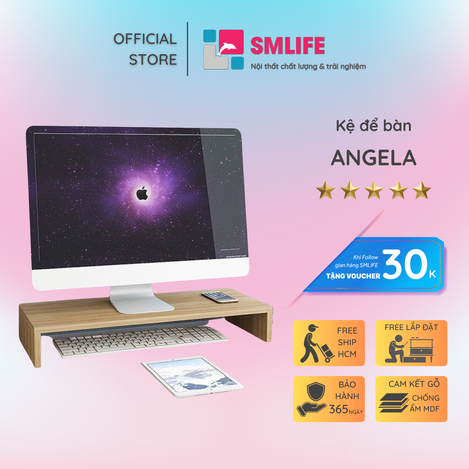 Kệ để màn hình SMLIFE Angela