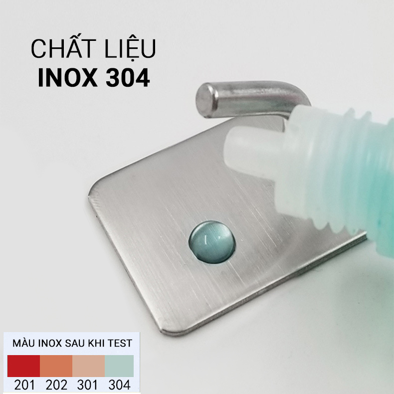 Móc Treo Đồ INOX 304 băng dán 3M SIÊU DÍNH dán Tường Gạch, Men, Kính, loại 1 móc tròn mới