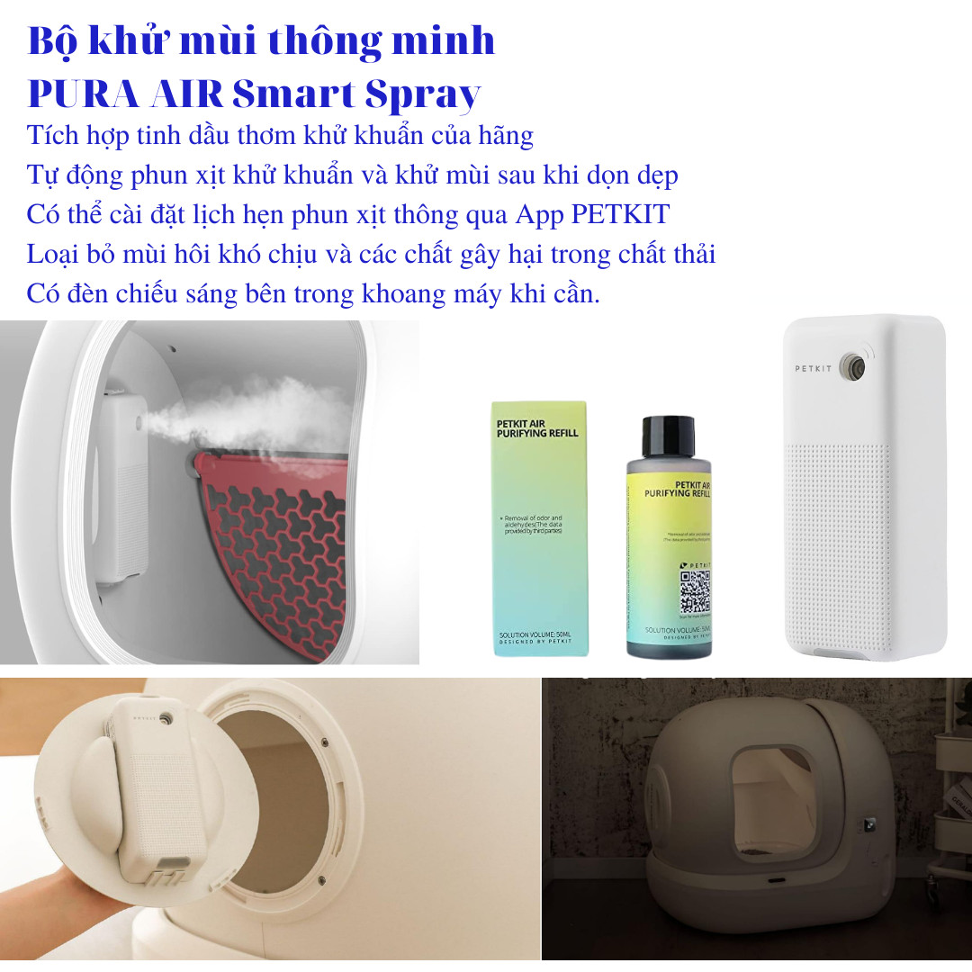 Nhà Vệ Sinh Cho Mèo Petkit, Máy Vệ Sinh Tự Động Cho Mèo Pura Max Máy Dọn Phân Mèo