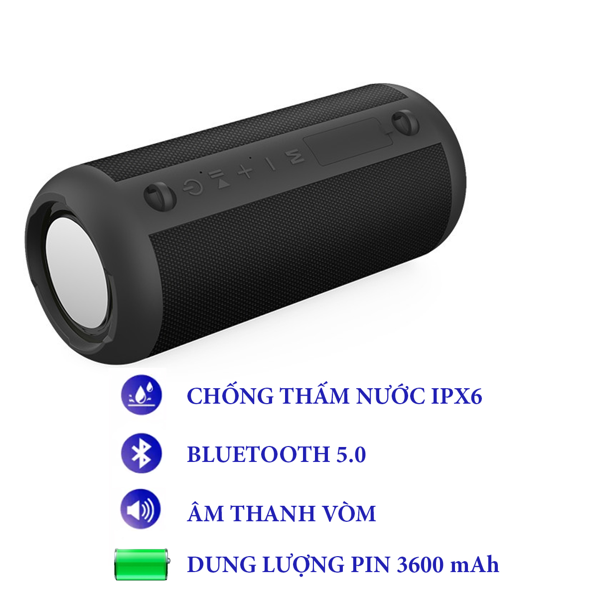 Loa bluetooth 5.0 SeaSy SS20 chống nước IPX6, công suất 20W với chất lượng âm thanh chân thực, âm bass mạnh, âm treble trong trẻo, dung lượng pin trâu 3600 mAh – Hàng chính hãng