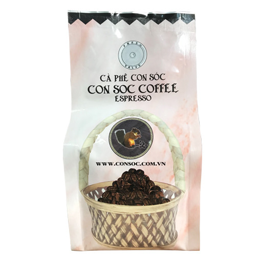 Cà phê Con Sóc Hạt Espresso 200g