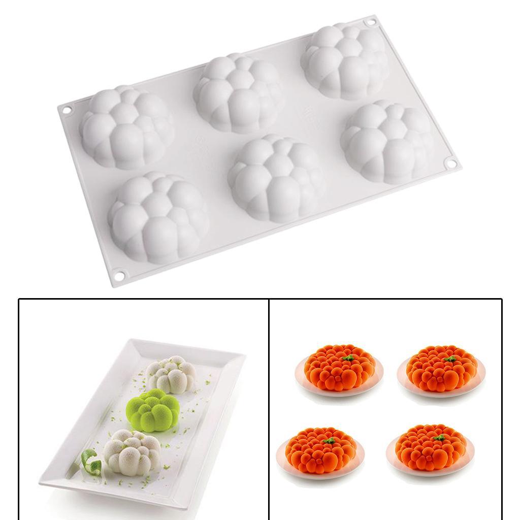6 Holes Silicone Mousse Baking Mould For DIY Cake Dessert Chocolate
