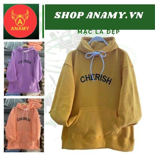 Áo Hoodie Chống Nắng unisex ulzzang Có 5 Màu, Dành cho nam và nữ In Hình CHERICH nỉ ngoại form rộng