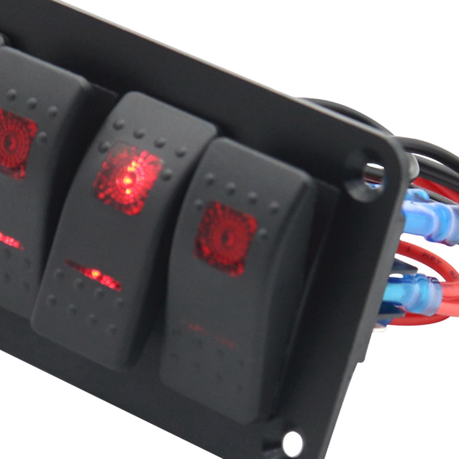 Rocker Switch Panel Durable Multipurpose for Automotive Caravan Bus