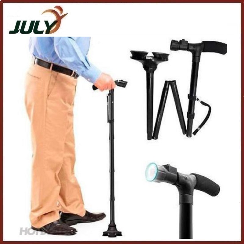 Gậy Gấp Gọn Trusty Cane Chống Trượt Có Đèn Pin - JL