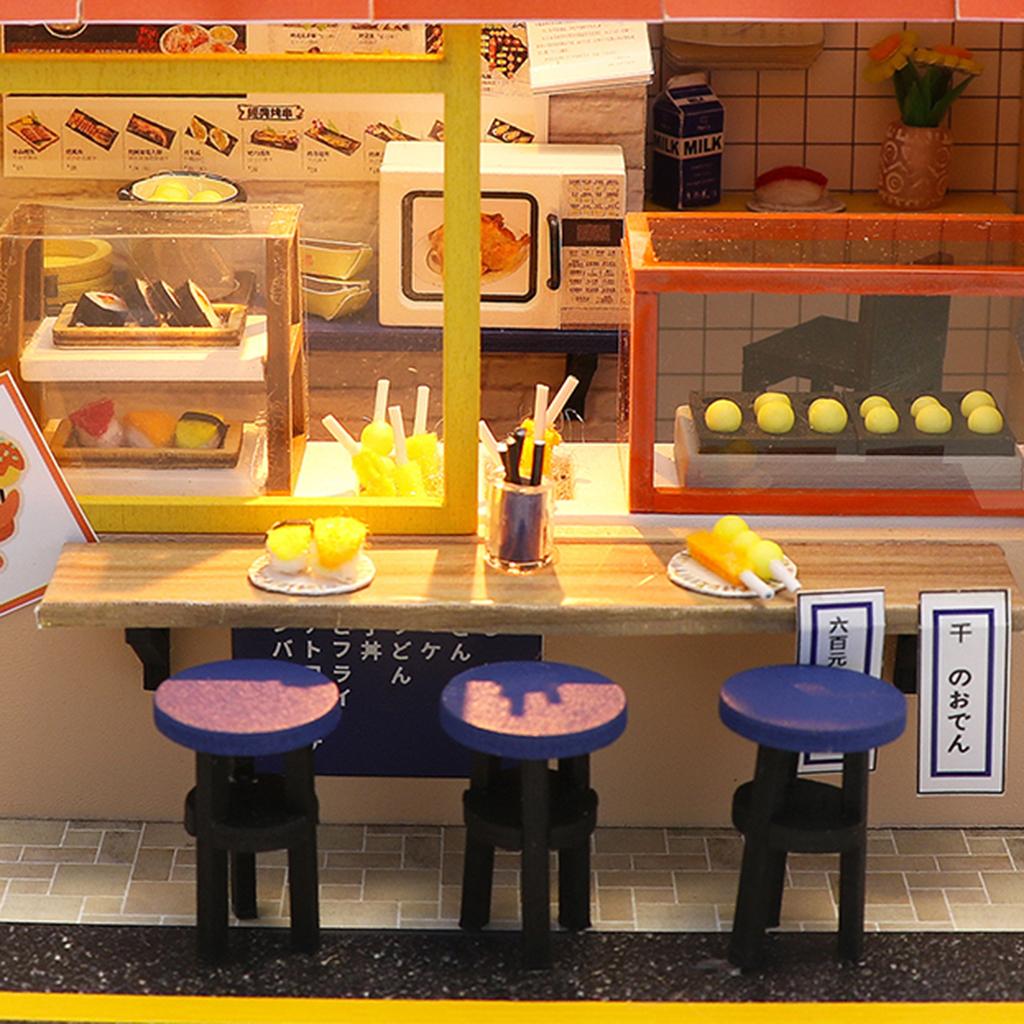 Handicraft Mini Dollhouse Kit Creative Room No Dust Cover For Kids Birthday Gift