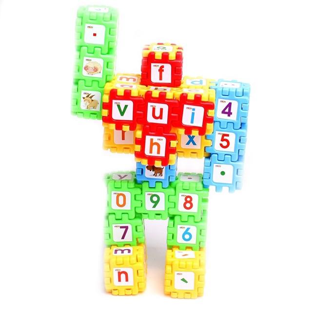 Xếp hình các miếng vuông nhiều chi tiêt - kích cỡ miếng 6x6cm giá rẻ