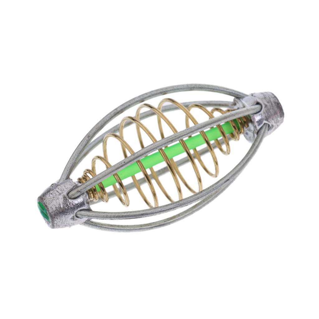 6 Wire Method Fishing Feeder and 10pcs Spring Inline Metal Fishing Feeder