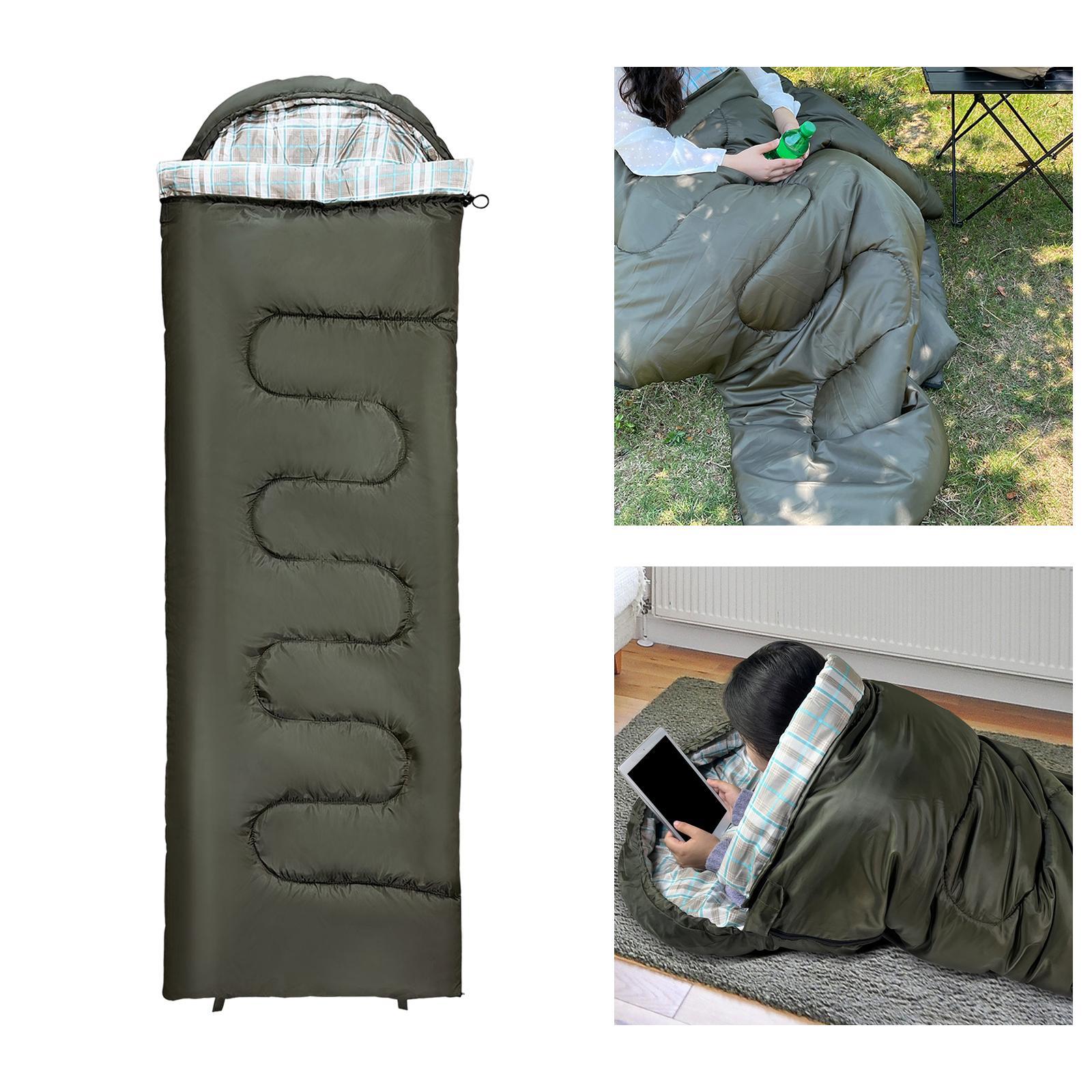 Single Waterproof Sleeping Bag Comfortable Mat Thermal Lightweight, Envelope Camping Sleeping Bag for Kids Adult Hiking Backpacking Outdoor