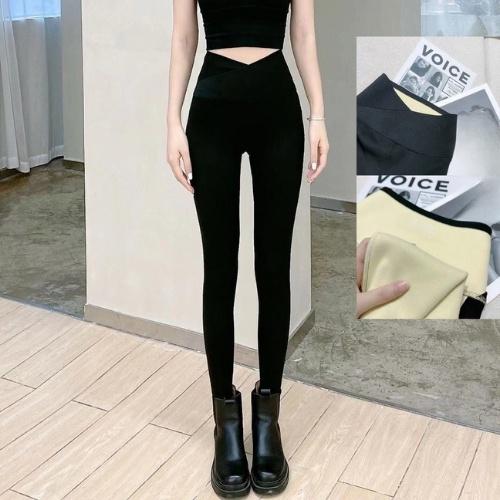 Quần Legging Cạp Cao Lót Lông Mùa Đông Nâng Ôm Mông Cạp Chéo Dấu Bụng Hàng Loại 1 Đẹp