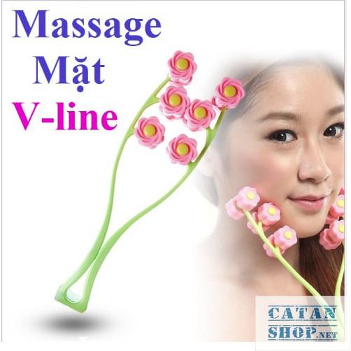 Dụng Cụ Massage Bông Hoa Làm Thon Gọn Mặt Vline, giúp làm chậm quá trình lão hóa GD184-MassageMat