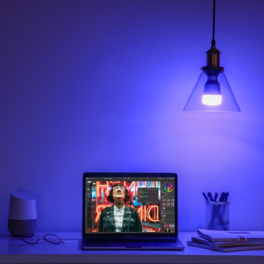 Bóng đèn Led thông minh Yeelight Bulb 1S Lite 6W - RGB 16 triệu màu - Hỗ trợ Google, Alexa Razer Chroma