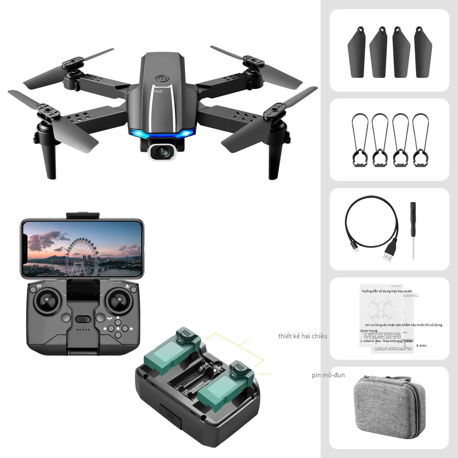 Đảm bảo chất lượng điều khiển từ xa gấp máy bay không người lái mini bốn trục camera độ nét cao kép 4K camera trên không cậu bé máy bay sản phẩm mới S65