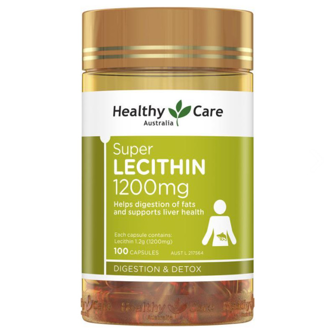 Mầm đậu nành Úc Healthy Care Super Lecithin 1200mg tăng cường chức năng gan khỏe mạnh, nâng cao sức  khỏe, sắc đẹp từ bên trong - OZ Slim Store