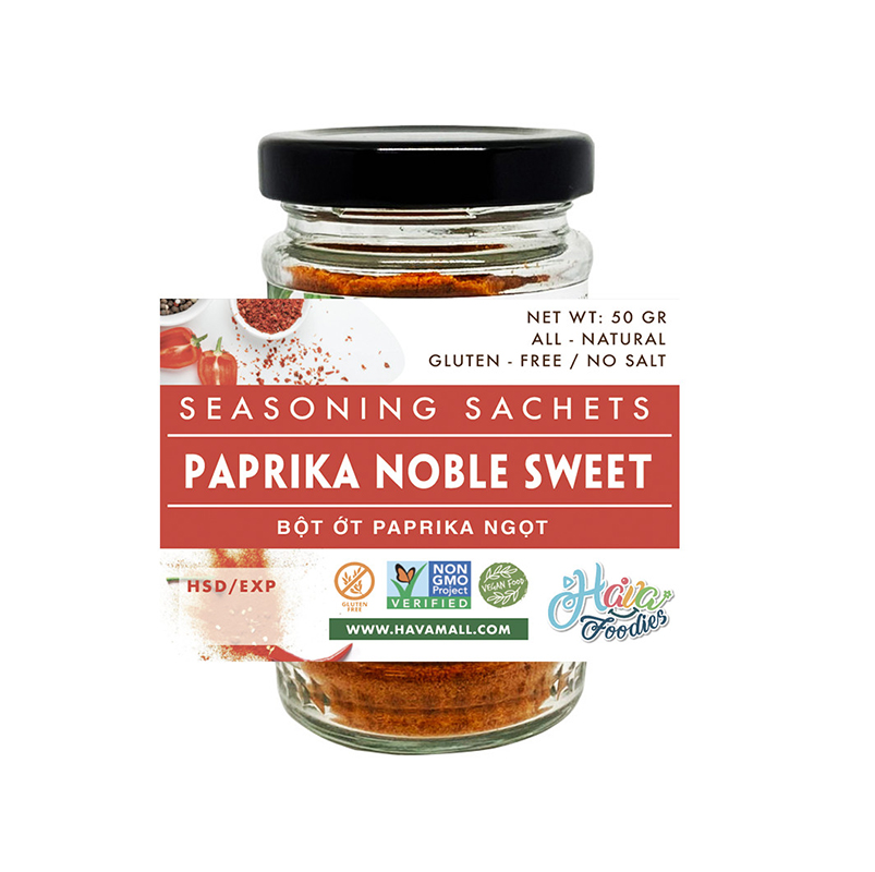 Ớt Bột Paprika Noble Sweet Hủ Thủy Tinh 50g