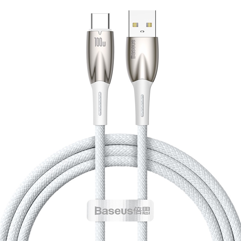 Cáp sạc nhanh 100W Baseus Glimmer Series Fast Charging Data Cable USB to Type-C- hàng chính hãng