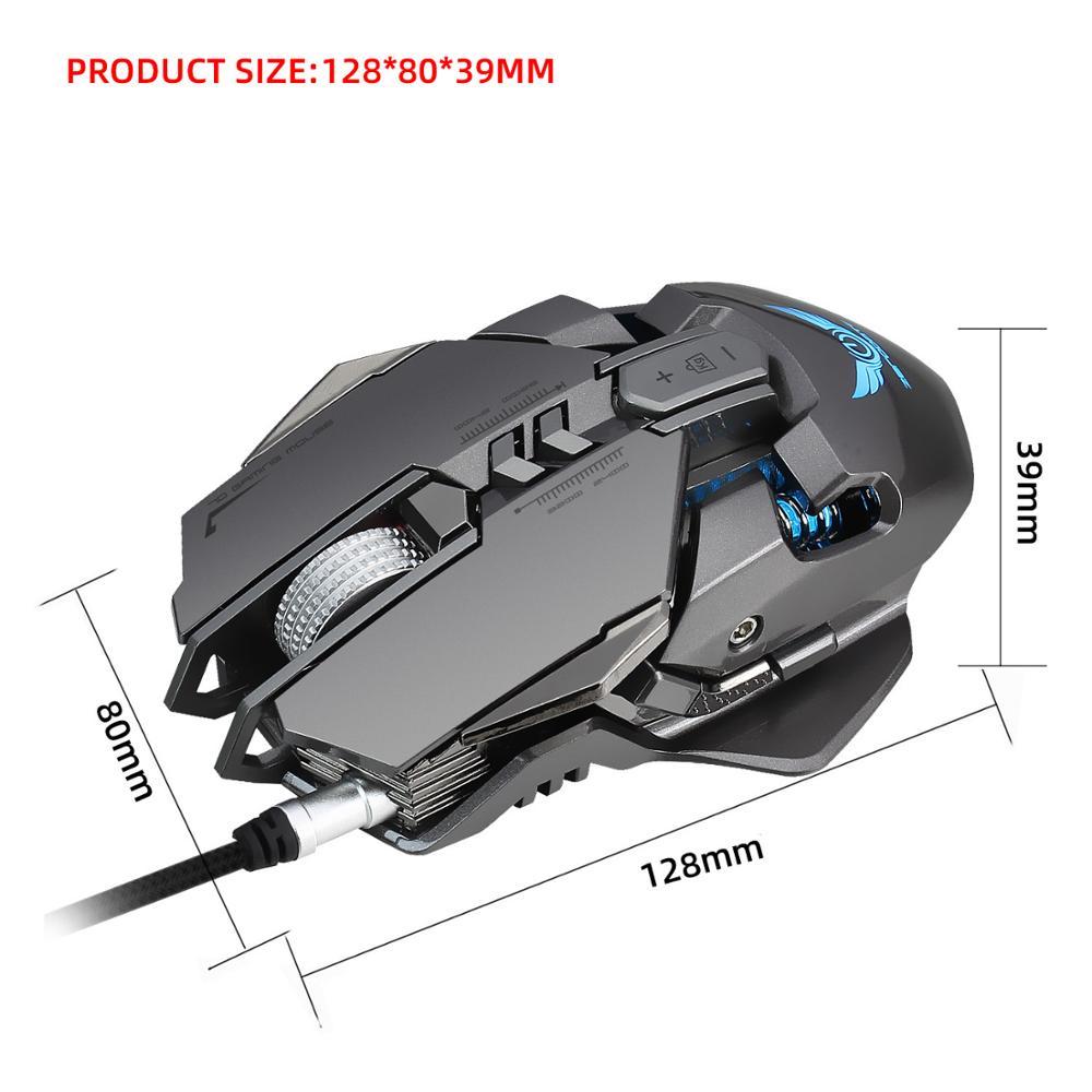 UTHAI DB30 Điểm Không Về Cơ Khí Chuột 3050 Chip 3200Dpi 7 Phím Định Nghĩa Vĩ Mô Backlit Chuột