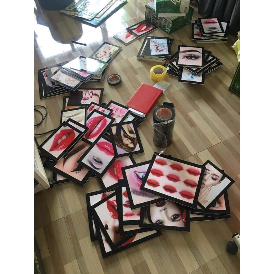 Bộ tranh FOMEX dán tường 11 tấm tiệm cắt tóc nữ. Mã TN11