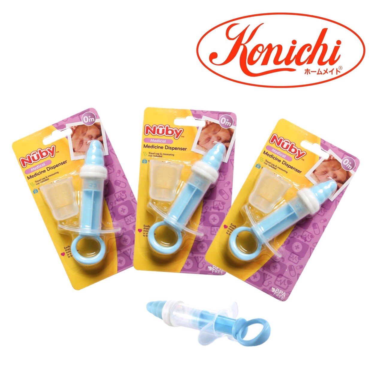 [ 173-Nuby ] Bộ dụng cụ hỗ trợ cho bé uống thuốc