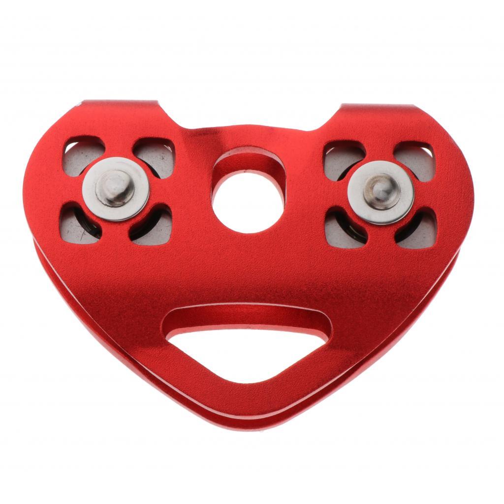 Tandem  Dual Pulley 30KN Climbing Mountaineering Buckle Carabiner Hook