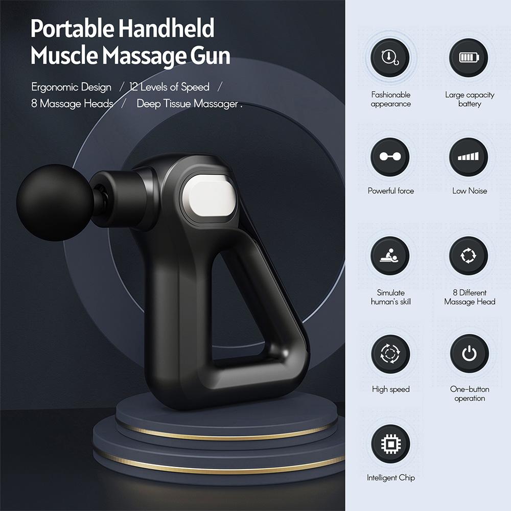 Súng Mát-Xa Cơ Cầm Tay Với 12 Cấp Độ Kh-750