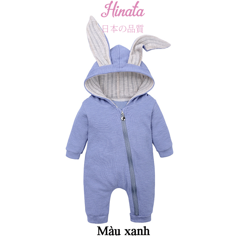 Set Romper unisex tai thỏ dễ thương BF52 Hinata cho bé