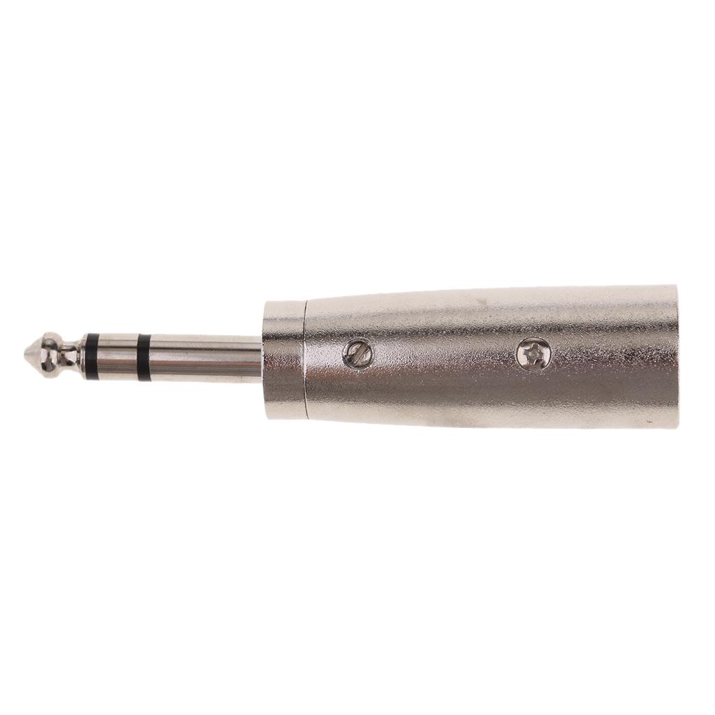 6.35 Mm TS Stereo Nam Cắm Để XLR Âm Thanh Adapter Chuyển Đổi
