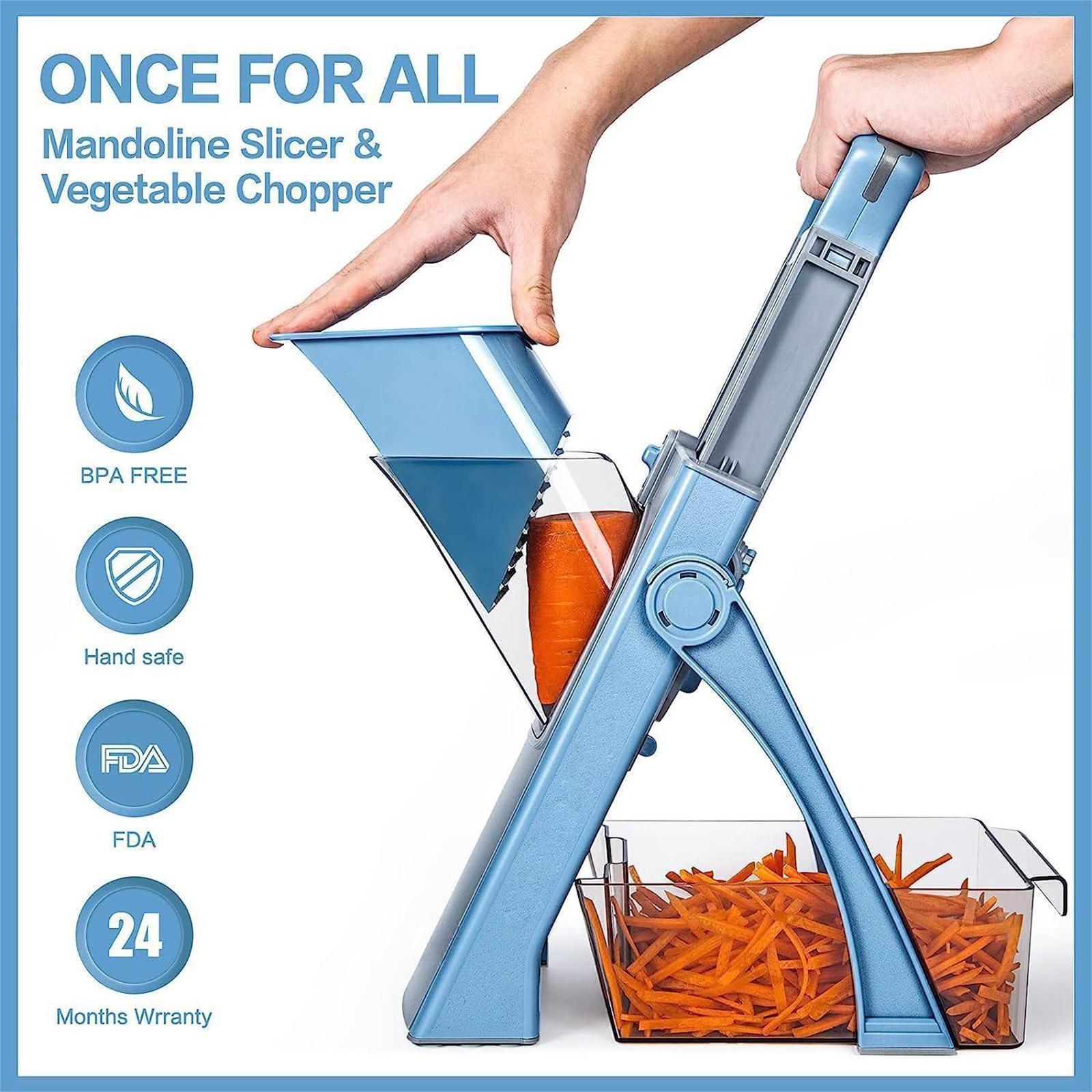 Vegetable Chopper Adjustable Slices Potatoes Slicer for Cheese Potato Garlic