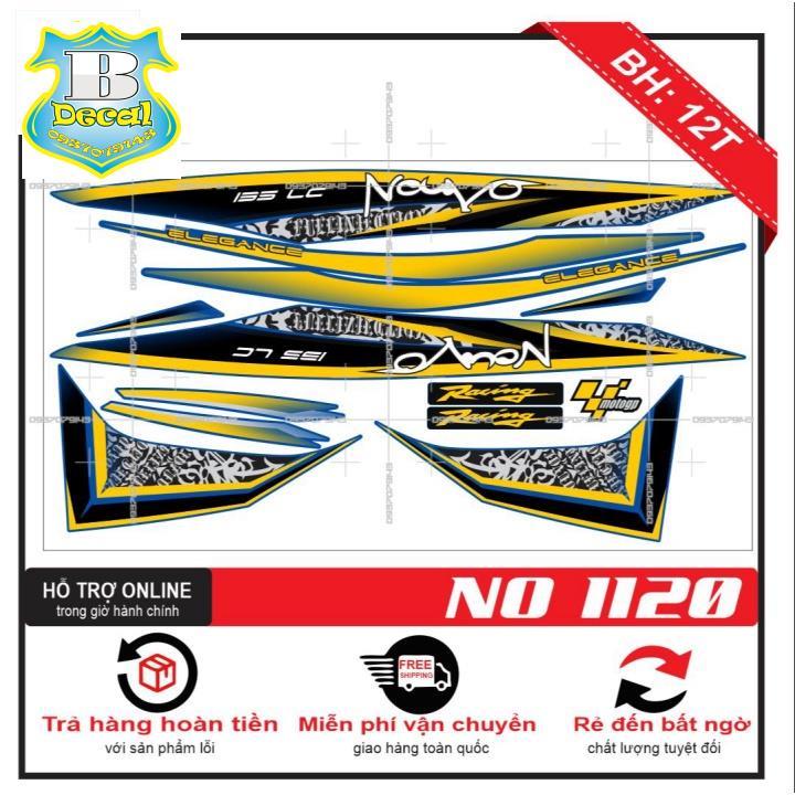 Tem rời dành cho NOUVO 4 LX THÁI LAN DÁN XE XANH