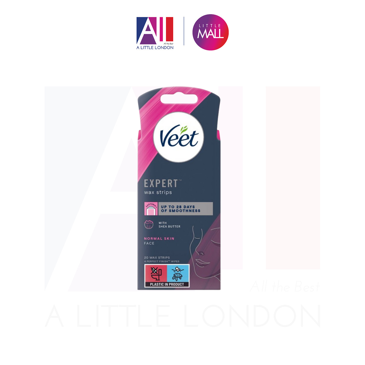 Tẩy lông ria mép Veet Expert Cold Wax Strips 20 Miếng