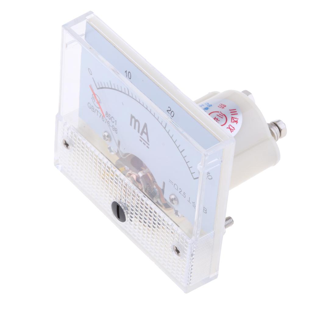 2x Ranges DC 0-30mA & 0-20A Analog Amp Meter Ammeter Current Panel Class 2.5