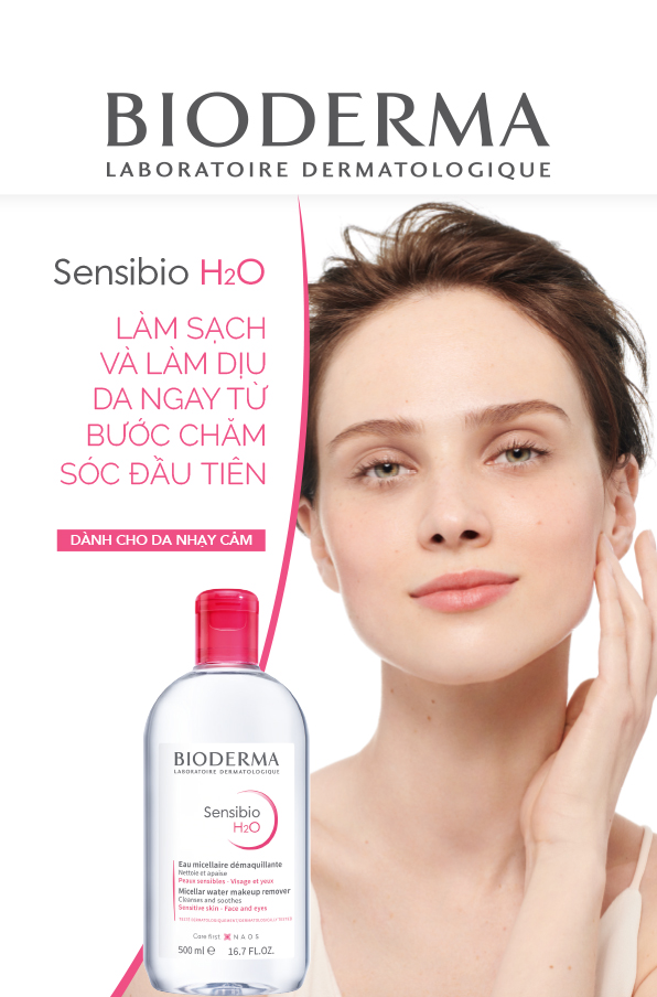 Nước Tẩy Trang Dành Cho Da Nhạy Cảm BIODERMA Sensibio H2O 100ml - Tặng 1 Móc Khóa Nhựa 2 Mặt