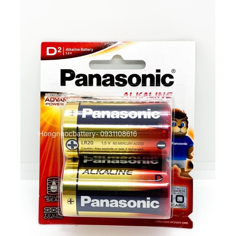 Pin Đại Alkaline Panasonic1,5V - Vỉ 2 Viên Hàng Chính Hãng
