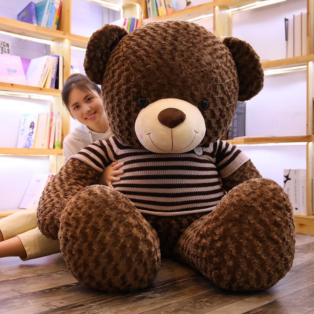 Gấu bông Teddy ̀ ̂́, gối ôm hình thú nhồi bông siêu to khổng lồ 1m8/1m5/1m3/1m1/95cm