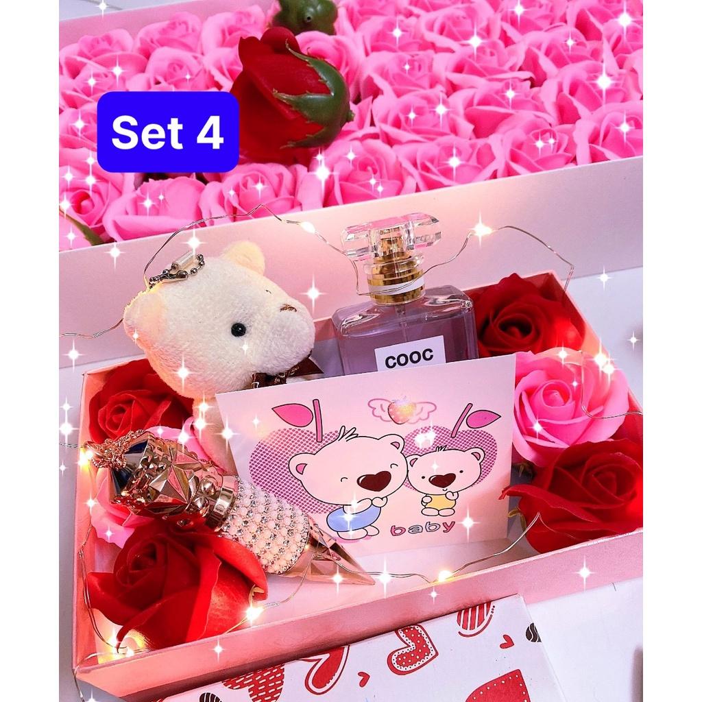 Set Quà Tặng 8/3, 14/2, valentine, quốc tế phụ nữ cho người yêu và mẹ, Quà tặng dành cho nữ, Hộp quà tình yêu đặc biệt