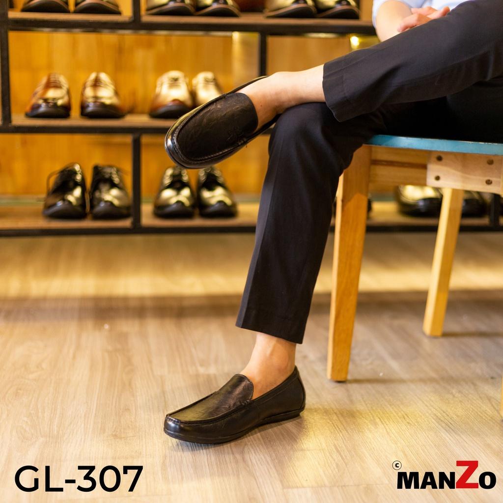 Giày mọi da bò cao cấp - Giầy da nam bảo hành 12 tháng tại Manzo store - GL307