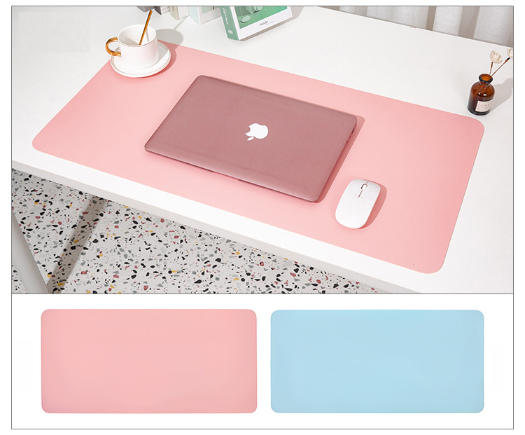 Tấm Lót Chuột, Thảm Da Trải Bàn Làm Việc Vinbuy, Miếng Di Chuột Cỡ Lớn 40Cmx80Cm - Hàng Chính Hãng - Hồng - Xanh Nhạt
