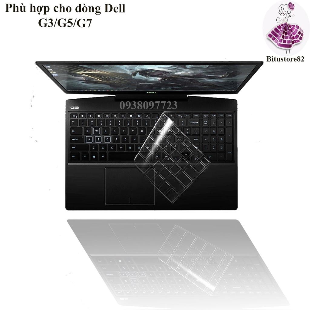 Ốp silicon phủ bàn phím dành cho laptop Dell dòng G3/G5/G7