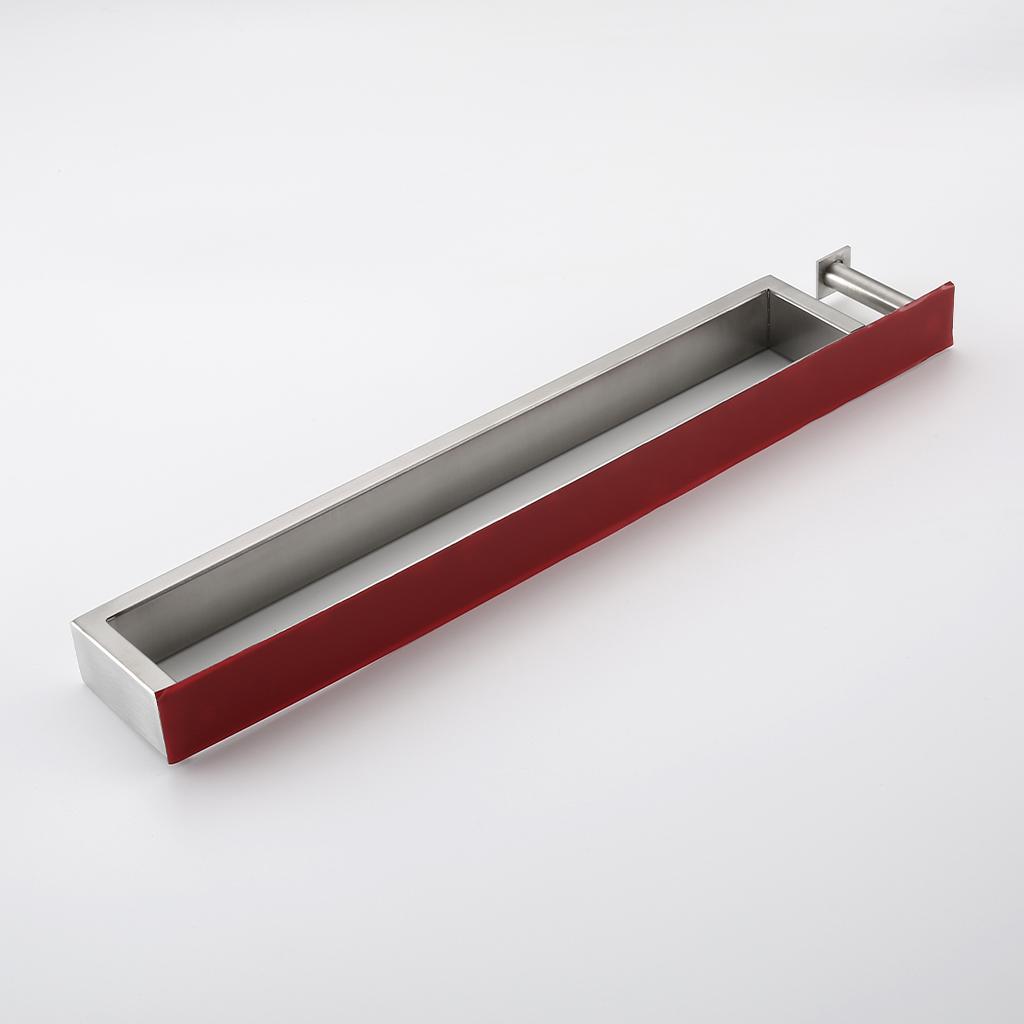 Towel Bar Rod Wall Mounted Adhesive Bathroom Towel Rail Rack Light Gray