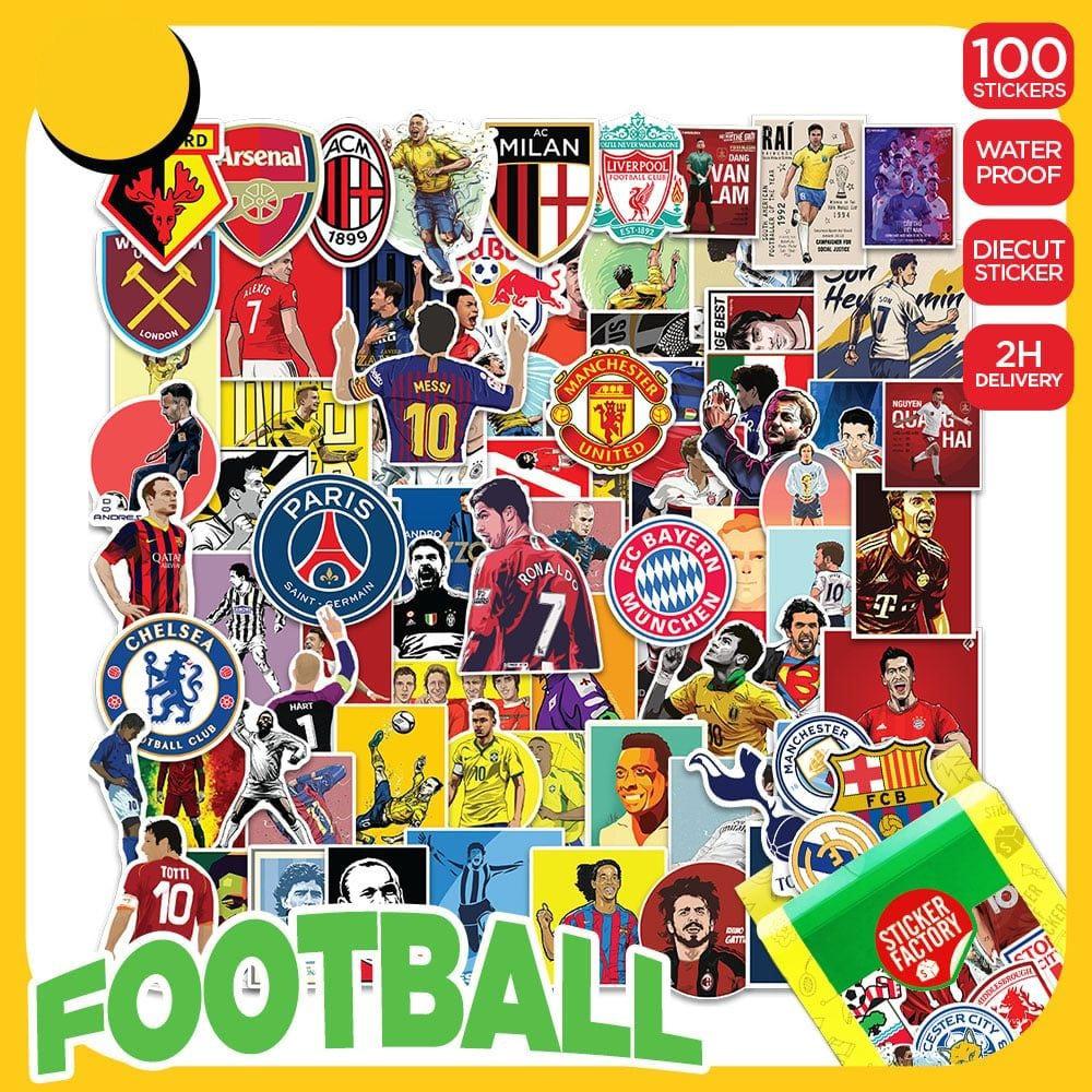 Bộ 100 Sticker Hình Dán Football Euro 24